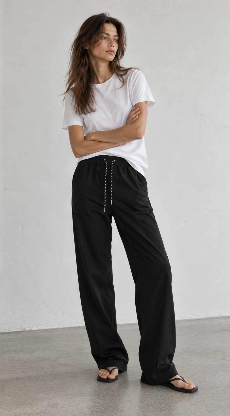 Pantalón Relax Fit con Cintura Elástica