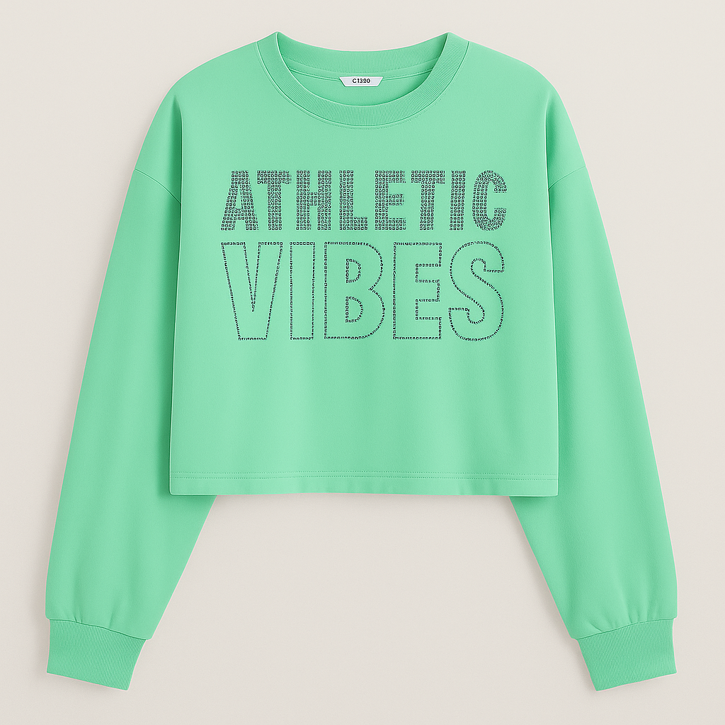 Sudadera "Athletic Vibes" con Estampado de Letras