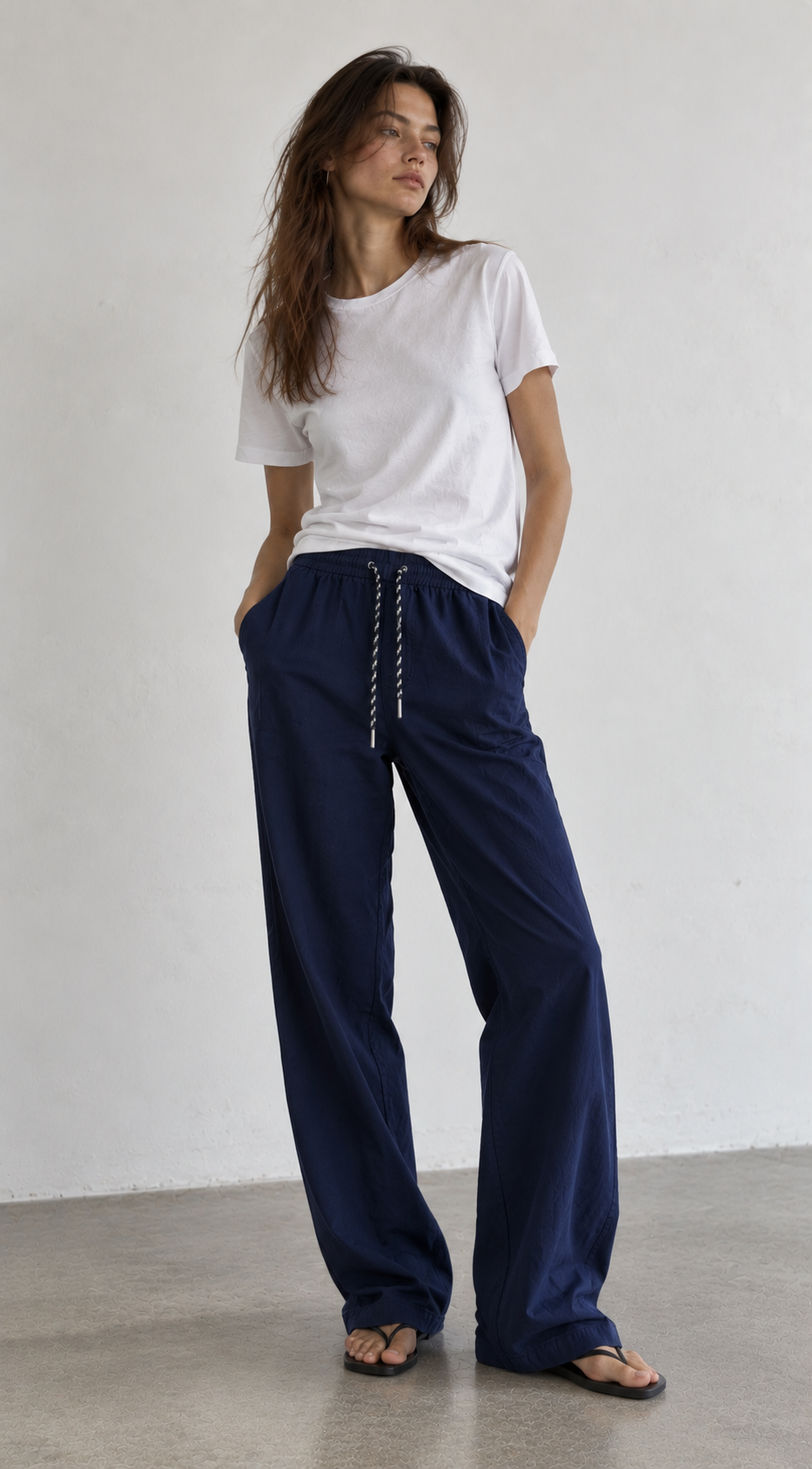 Pantalón Relax Fit con Cintura Elástica