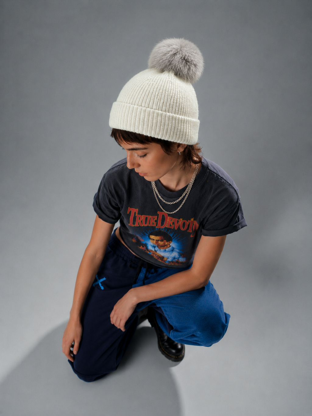 Gorro de Punto con Pompón