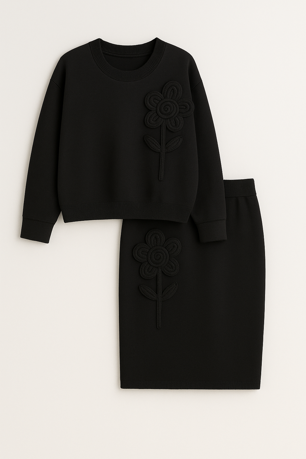 Conjunto Punto Flor Vintage