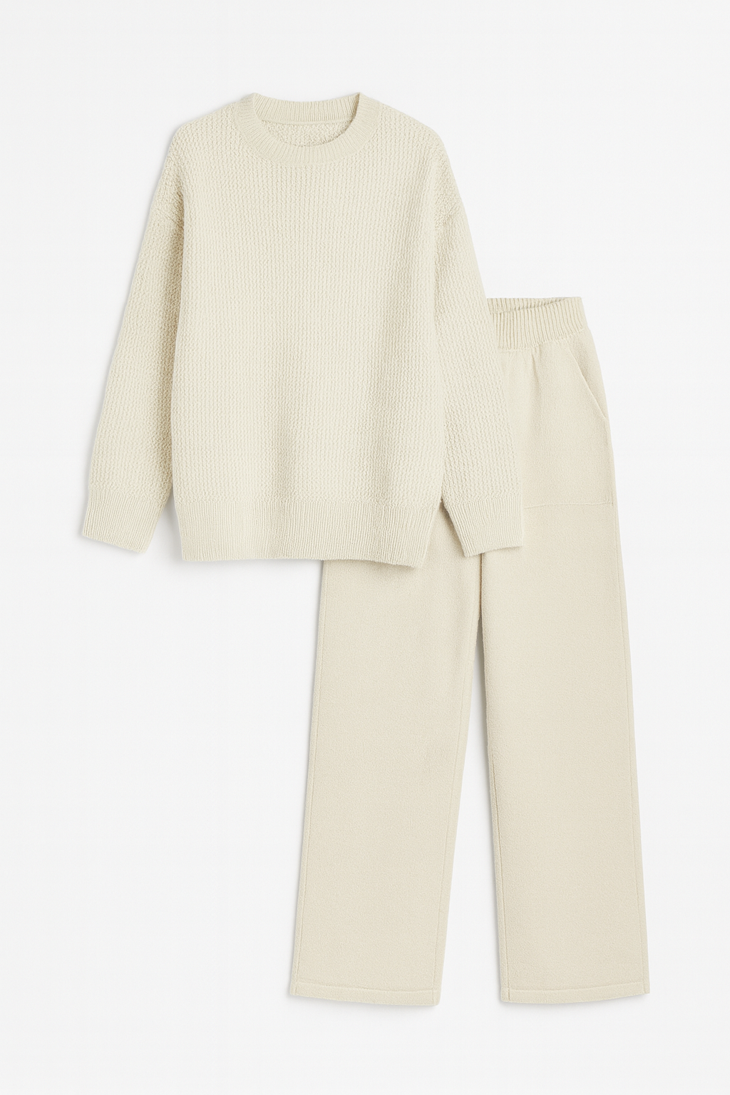 Conjunto de punto texturizado de dos piezas