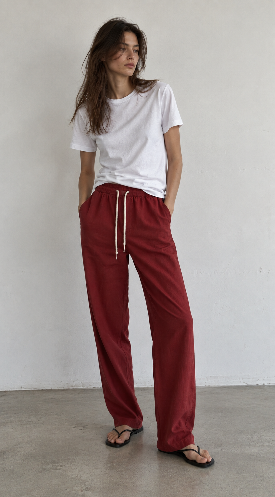 Pantalón Relax Fit con Cintura Elástica
