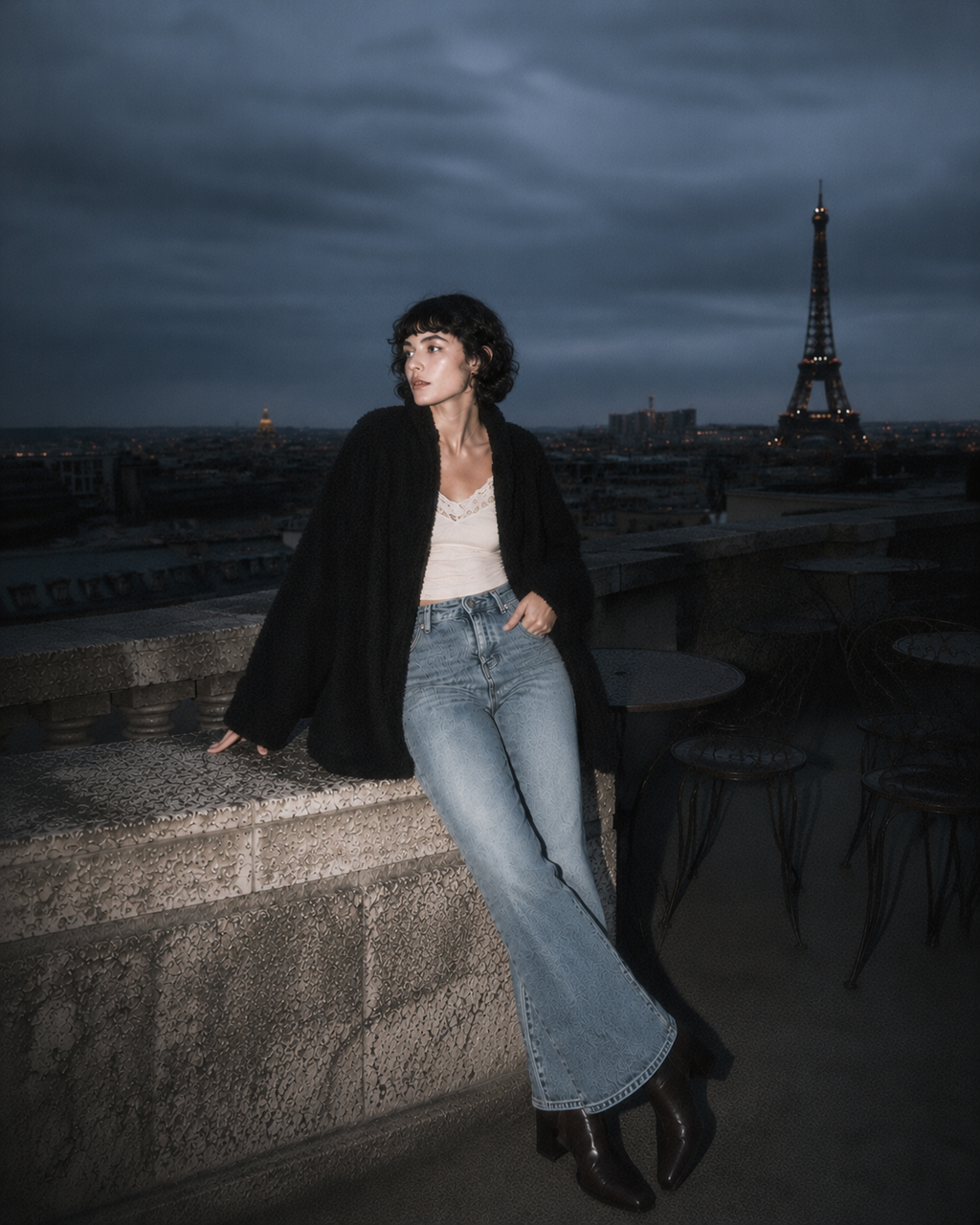 Cárdigan Teddy Texturizado Oversize