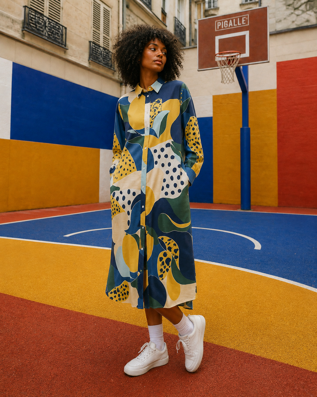 Abstract Art Shirt Dress