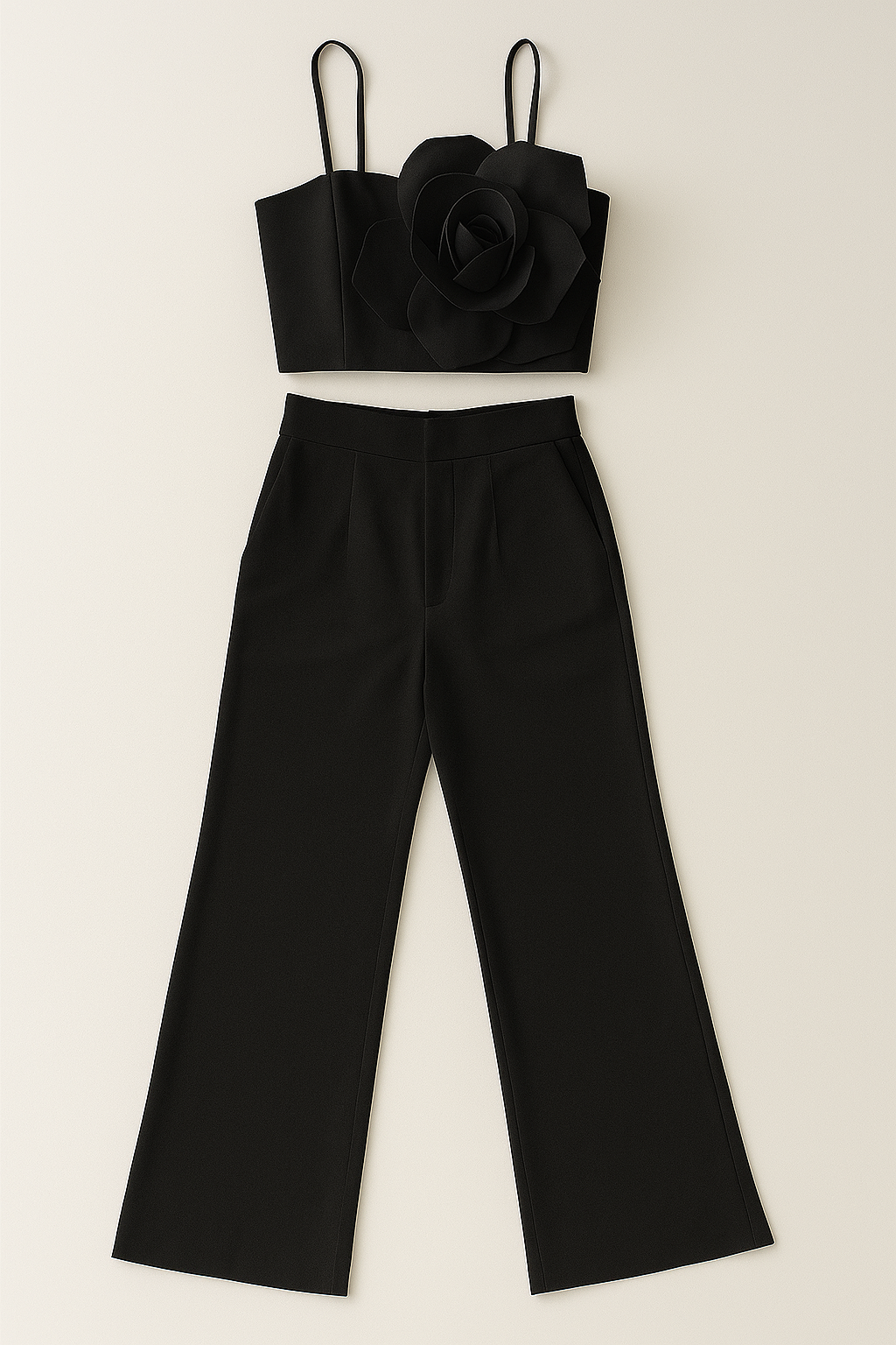 Conjunto flor escultural