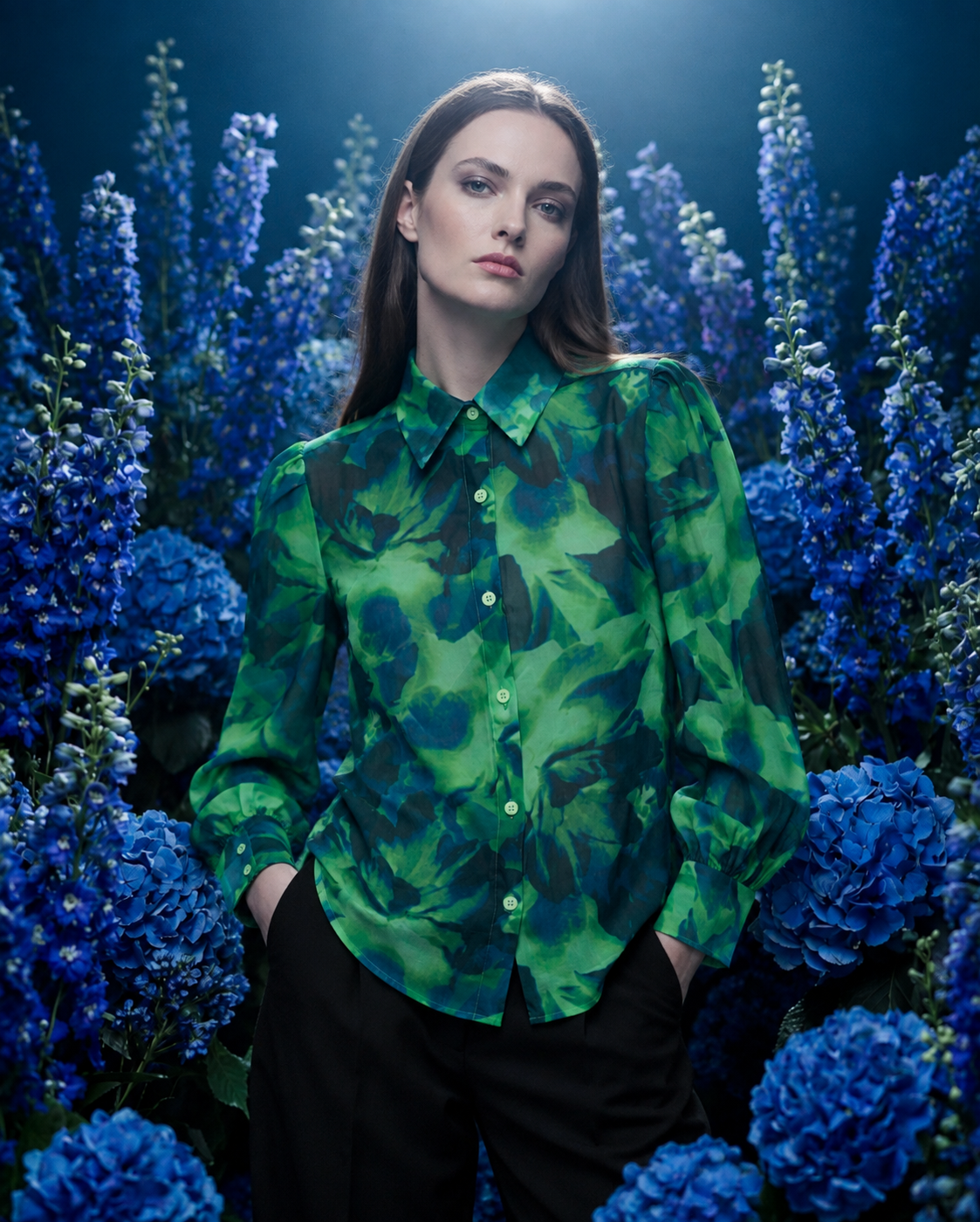 Blusa Aura Botánica Satinada