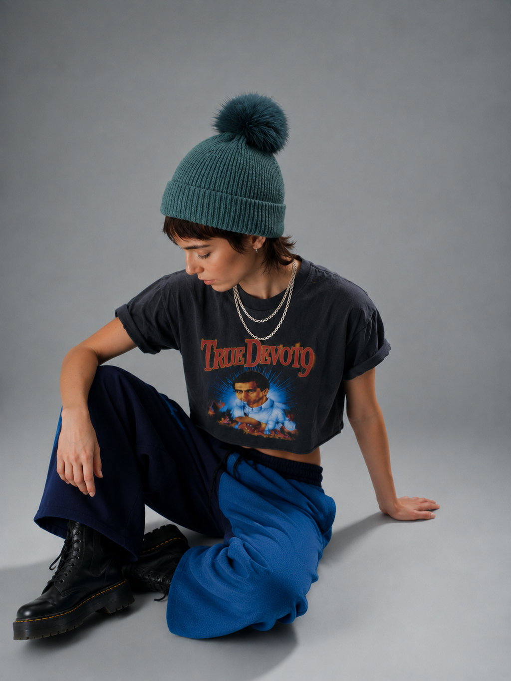 Gorro de Punto con Pompón