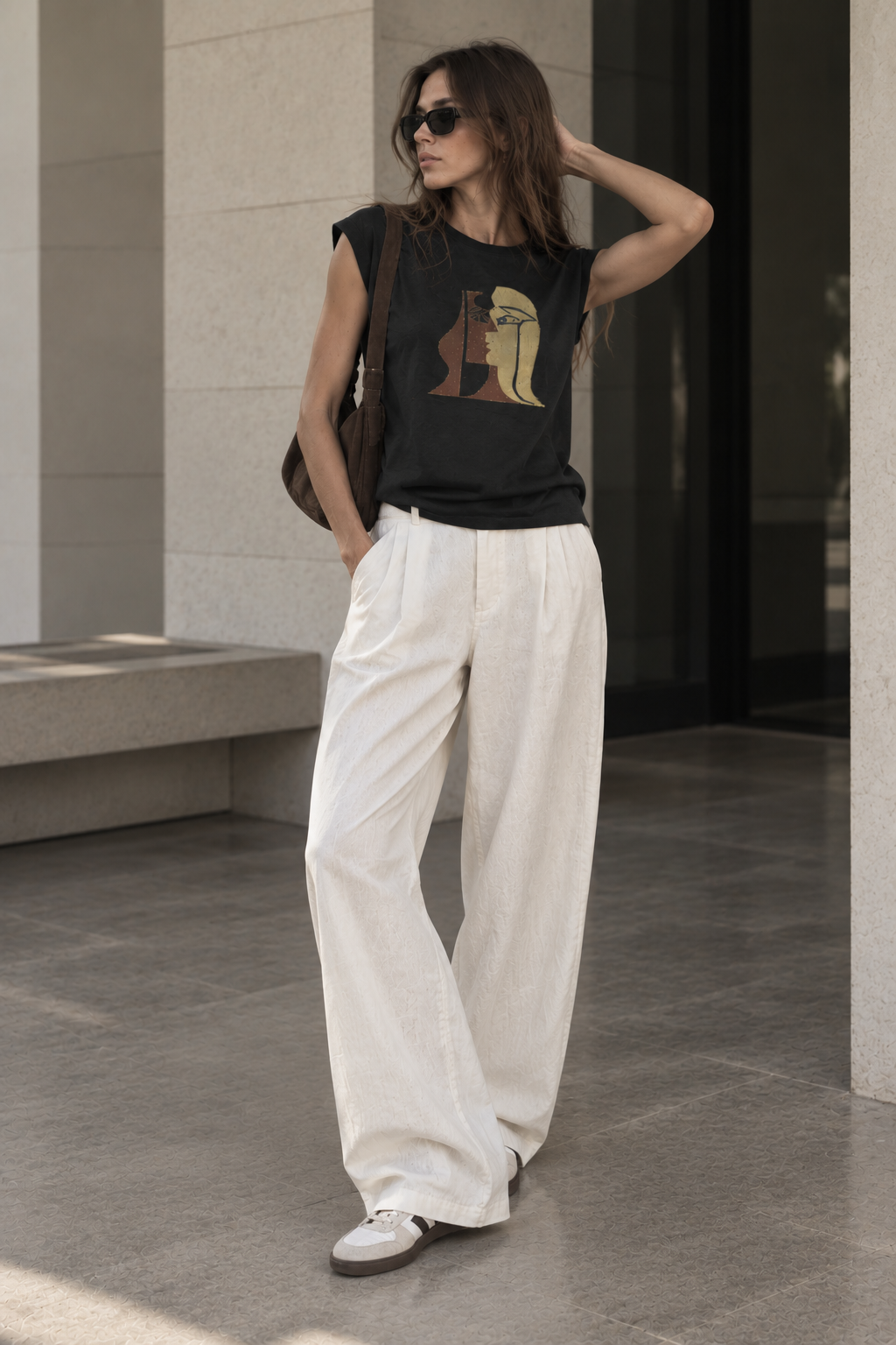 Camiseta Aura Dual con detalle artístico