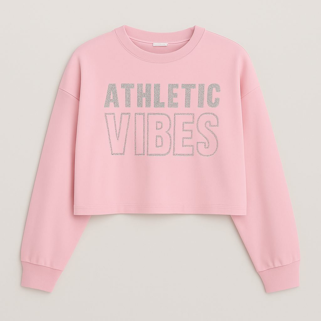 Sudadera "Athletic Vibes" con Estampado de Letras