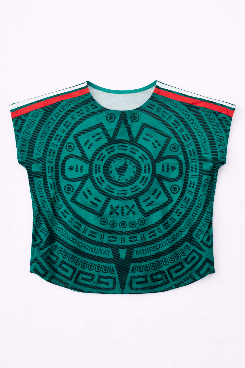 Camiseta con motivo azteca geométrico