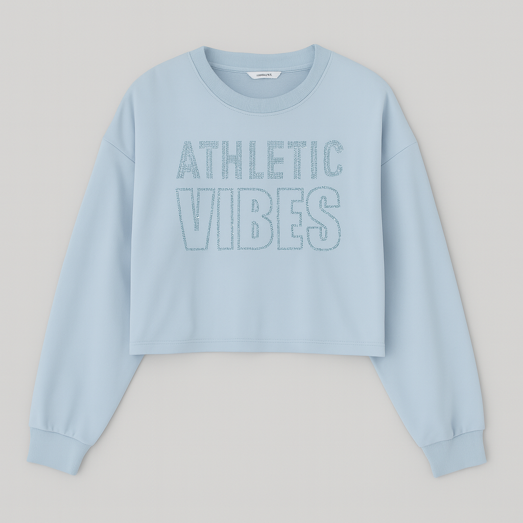 Sudadera "Athletic Vibes" con Estampado de Letras
