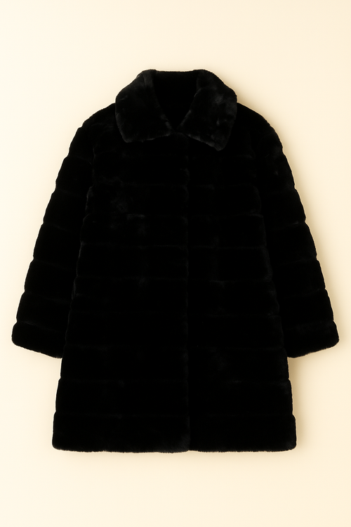 Abrigo Aurora de Terciopelo Noche