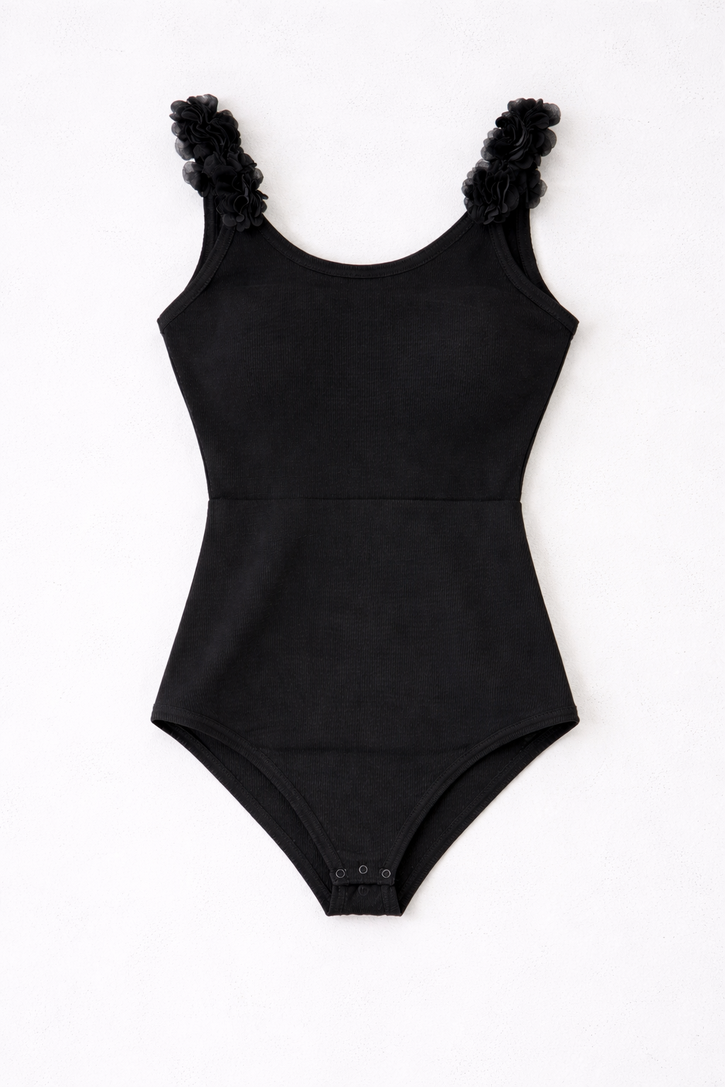 Body Con Tirantes Florales En Relieve