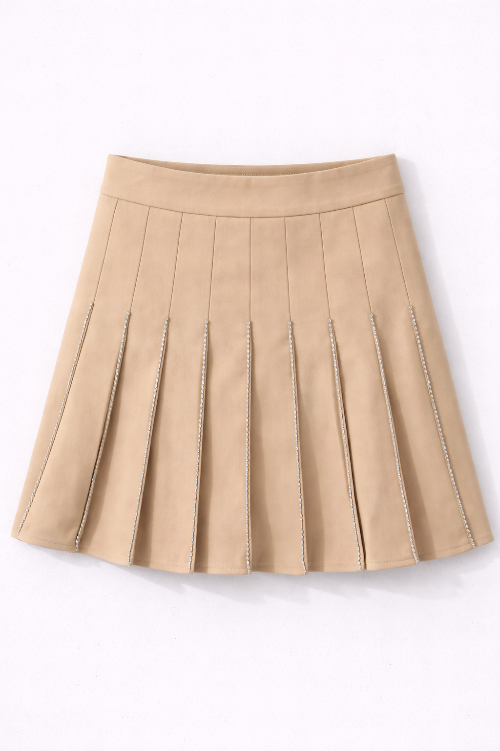 Falda mini Plisada Con Detalle Joya