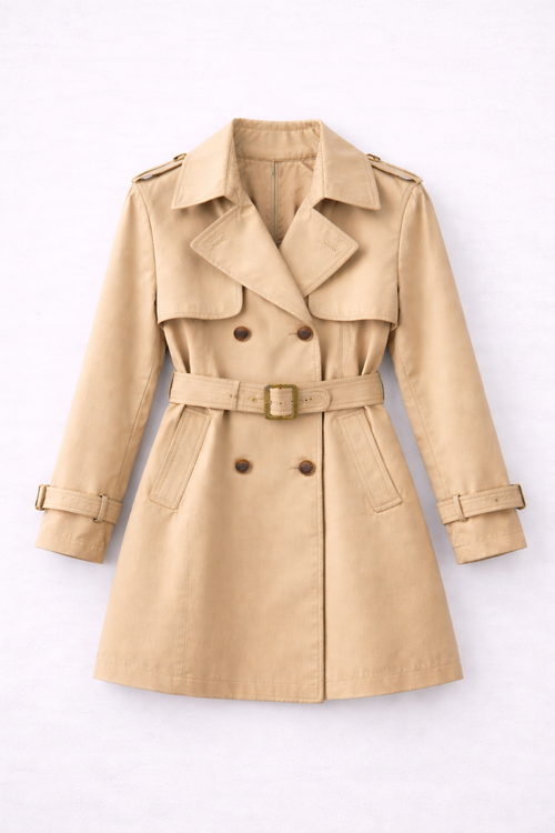 Abrigo Gabardina Aurelia corta