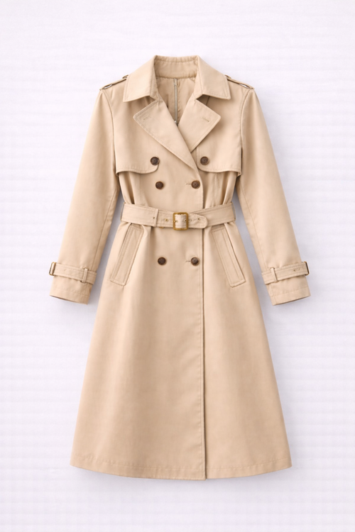 Abrigo Gabardina Aurelia larga