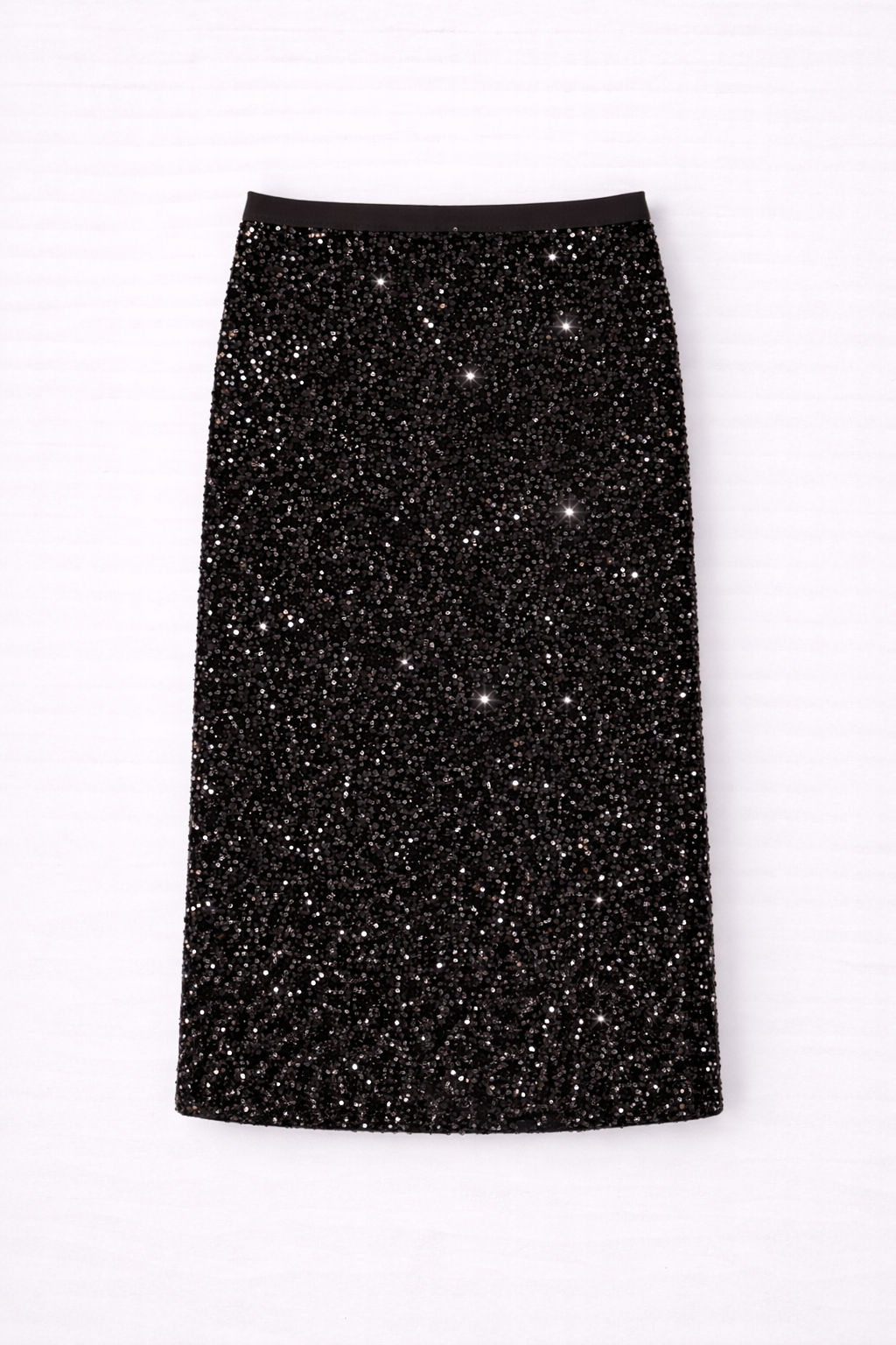 Falda midi Stella brillante de lentejuelas