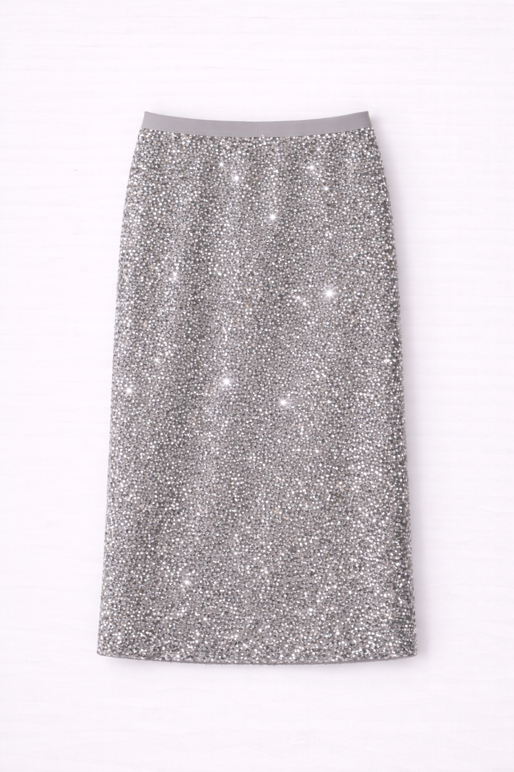 Falda midi Stella brillante de lentejuelas