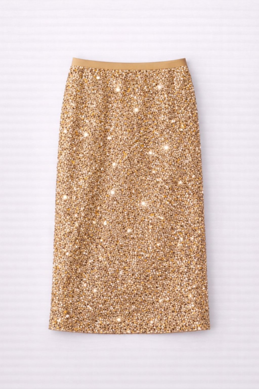 Falda midi Stella brillante de lentejuelas