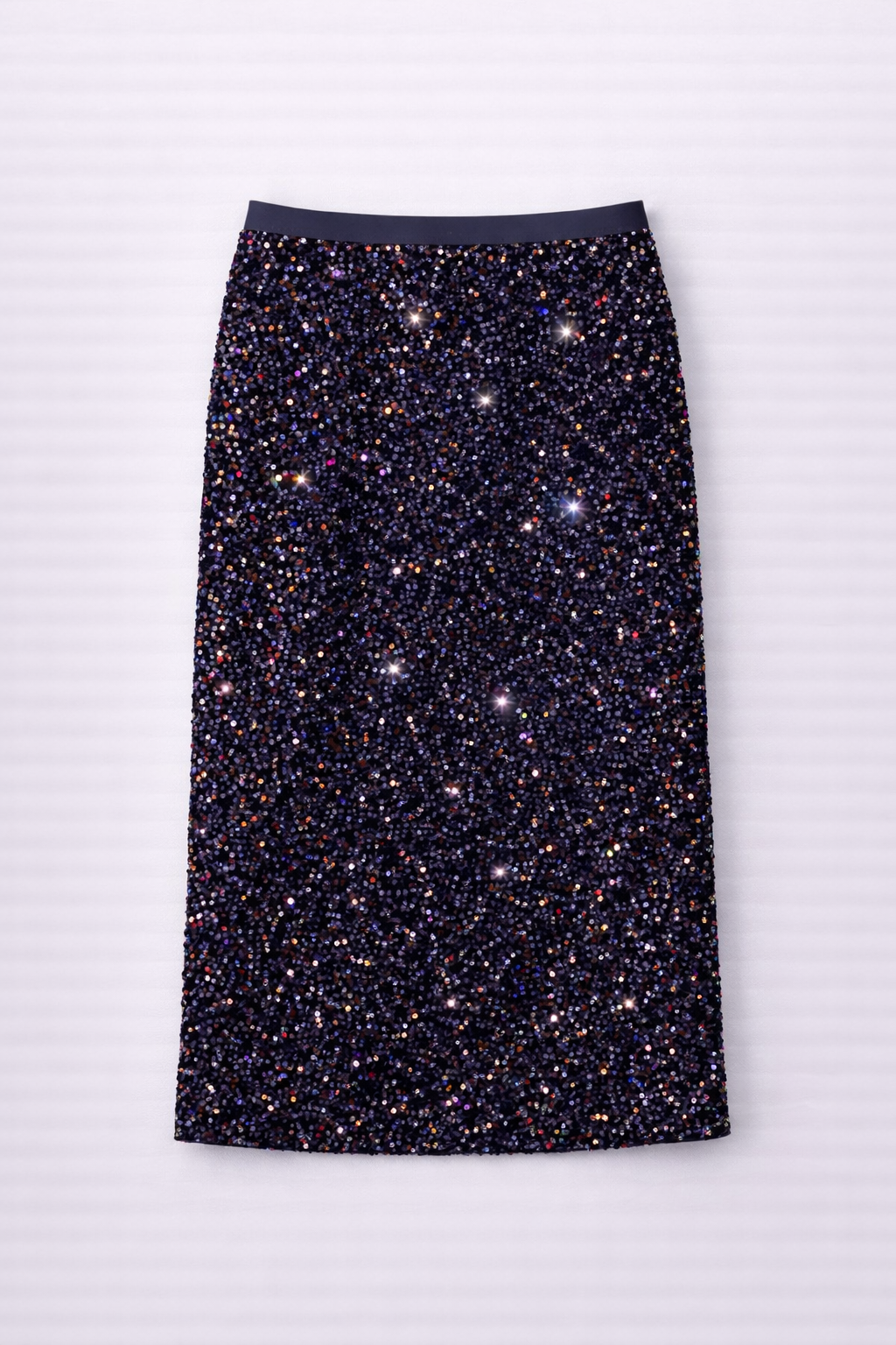 Falda midi Stella brillante de lentejuelas