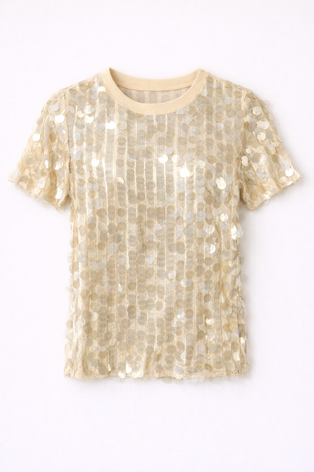 Camiseta Lumière de lentejuelas suaves