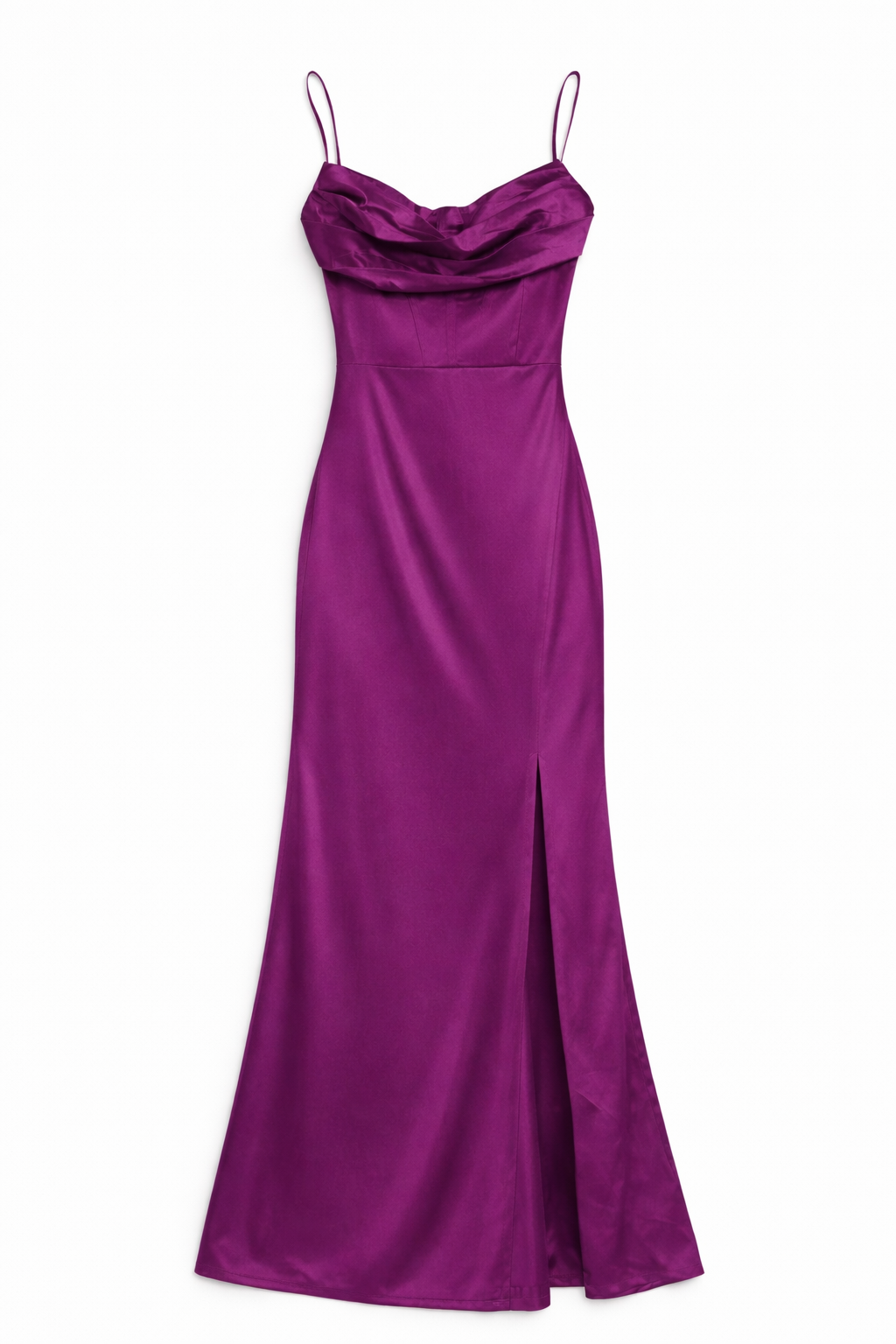 Vestido largo satinado Aura Nocturna