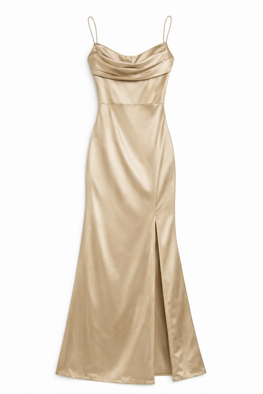 Vestido largo satinado Aura Nocturna