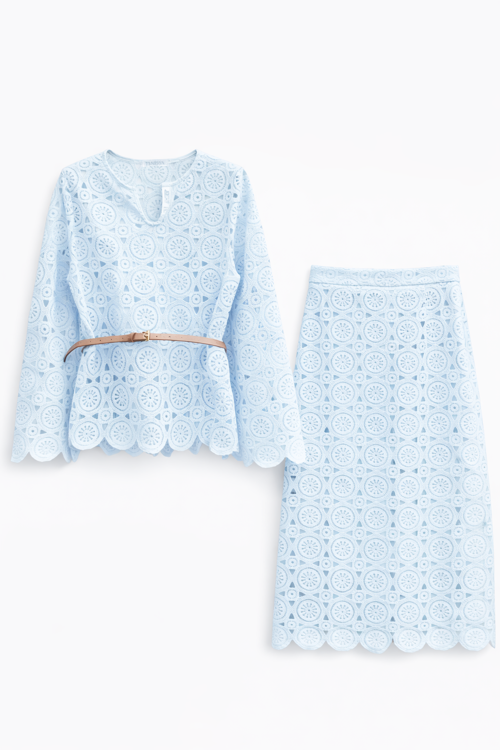 Conjunto Aurora de Encaje Geométrico