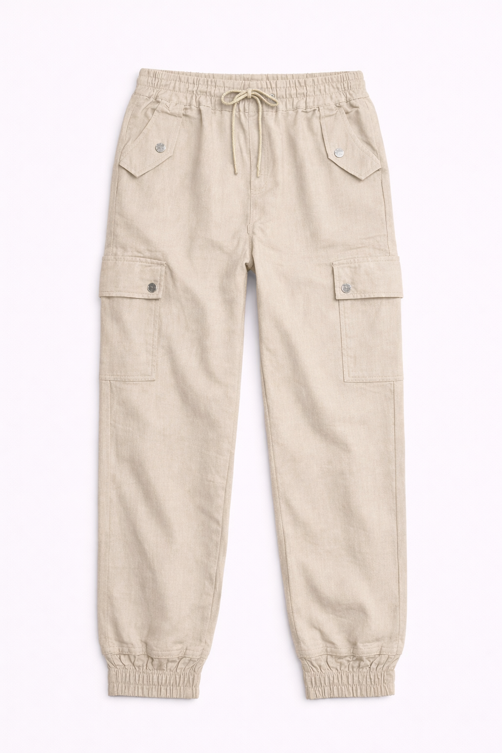 Pantalón Cargo Relax Fit con Cintura Elástica