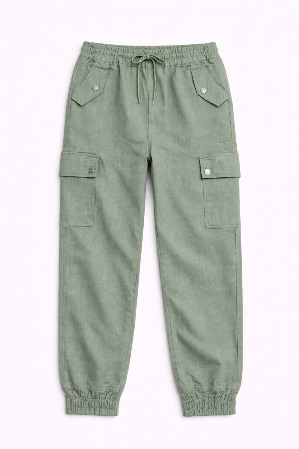 Pantalón Cargo Relax Fit con Cintura Elástica