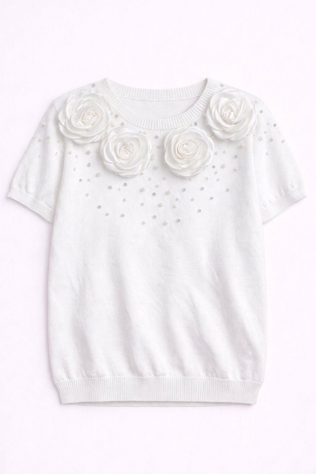 3D立体花卉T恤“极简优雅”