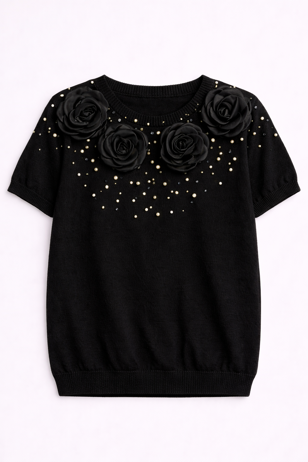 3D立体花卉T恤“极简优雅”