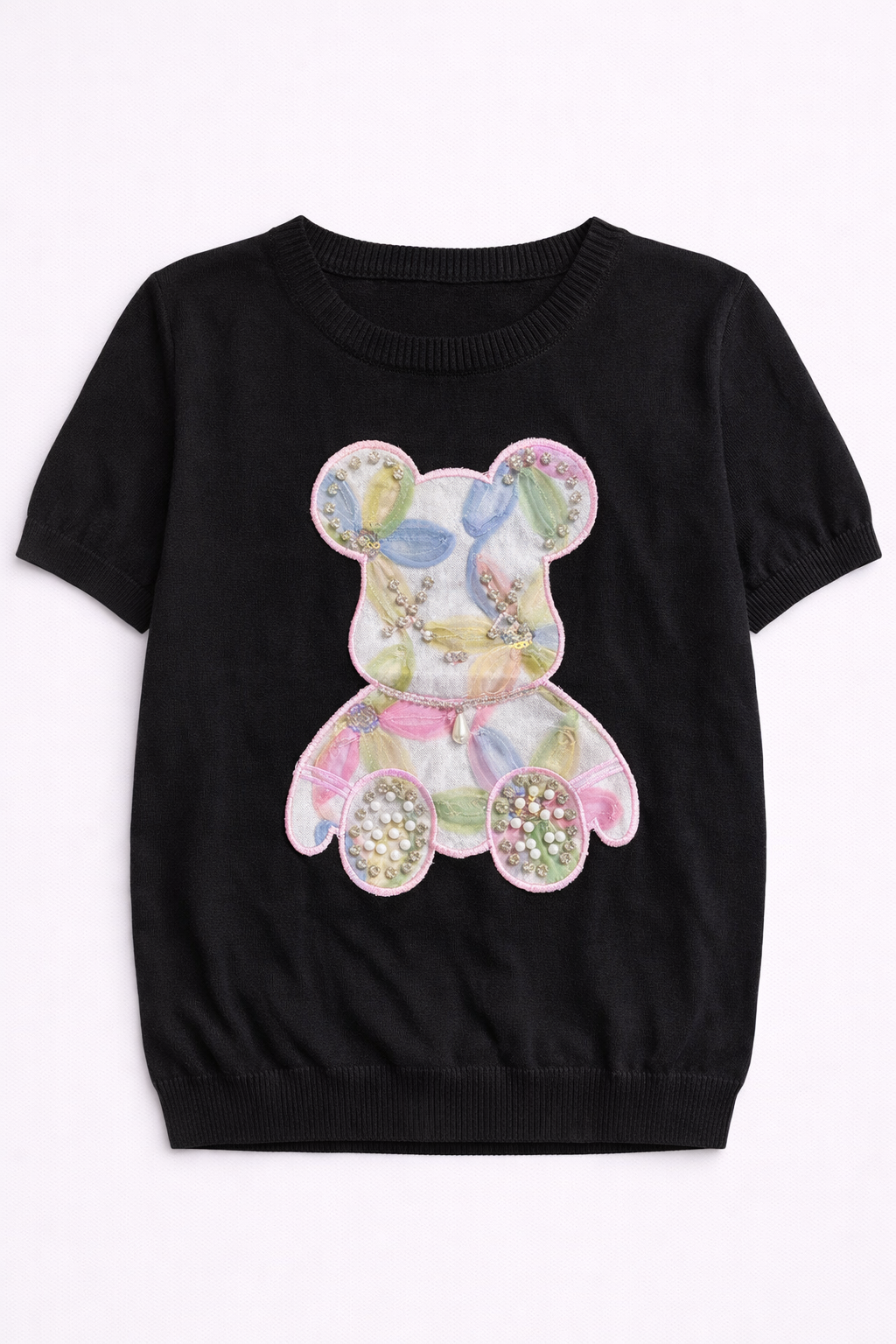 3D立体花卉T恤“极简优雅”