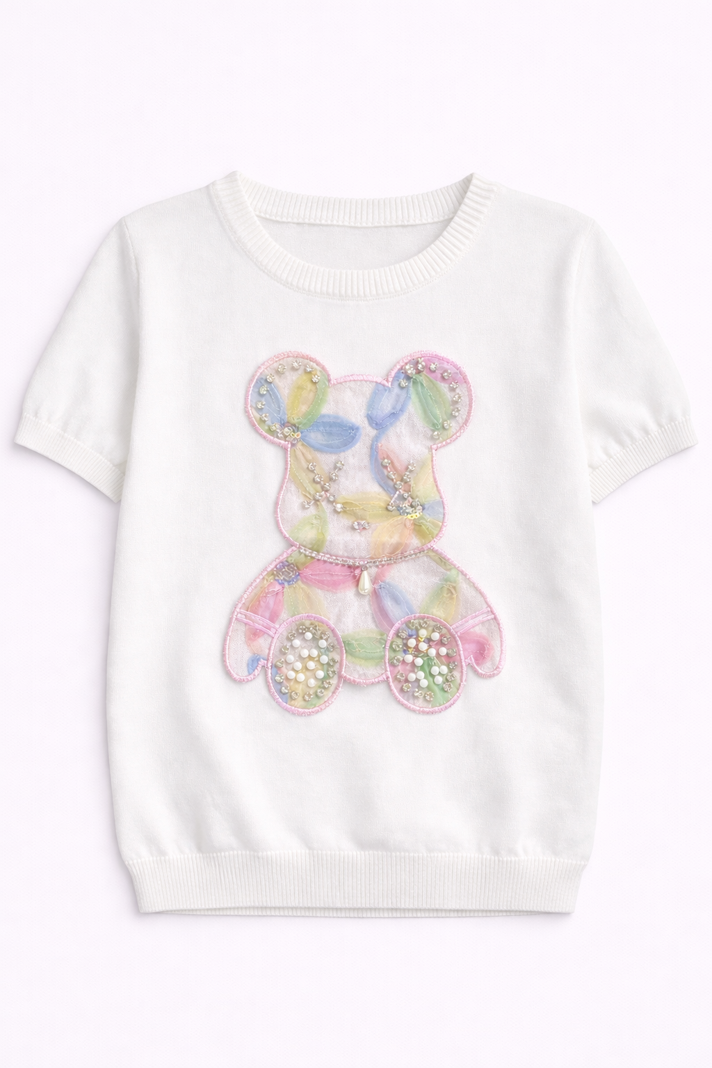 3D立体花卉T恤“极简优雅”