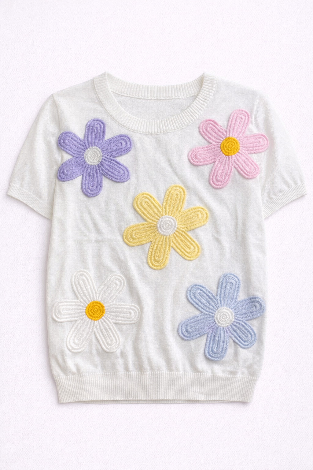 3D立体花卉T恤“极简优雅”