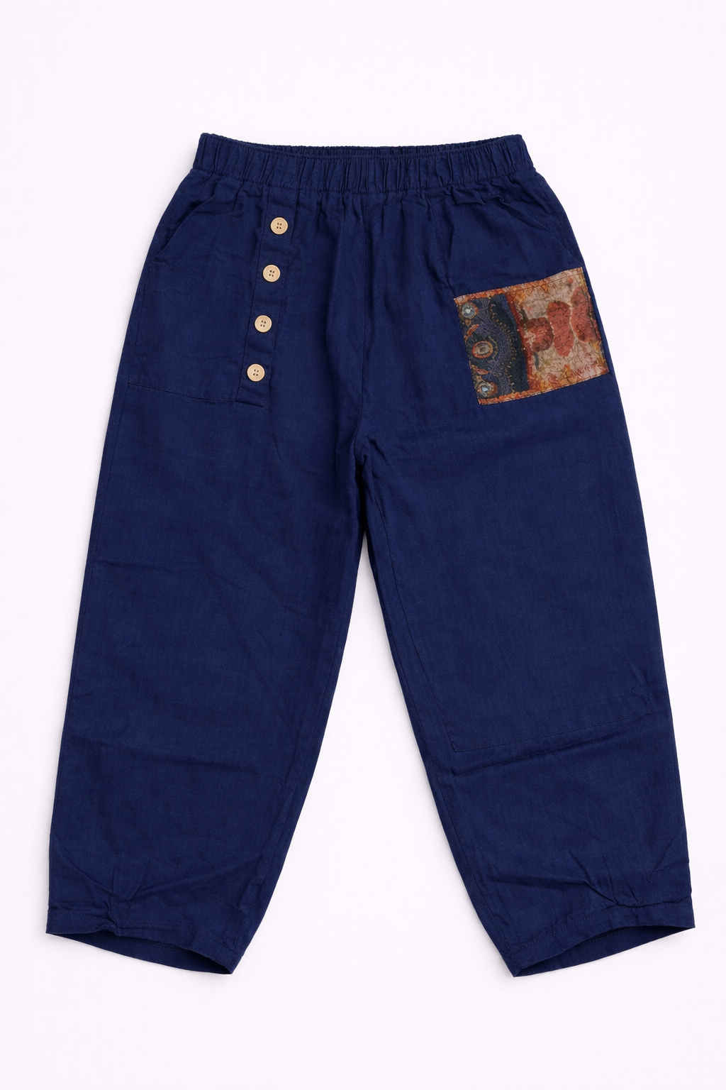 Pantalón Aura Patch con botones y cintura elástica