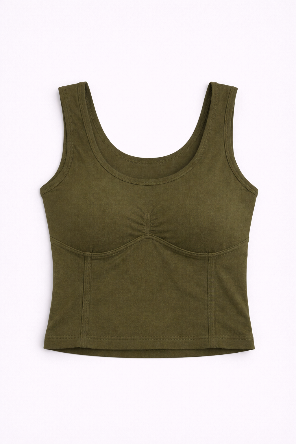 Top sculpt fit con frunce central