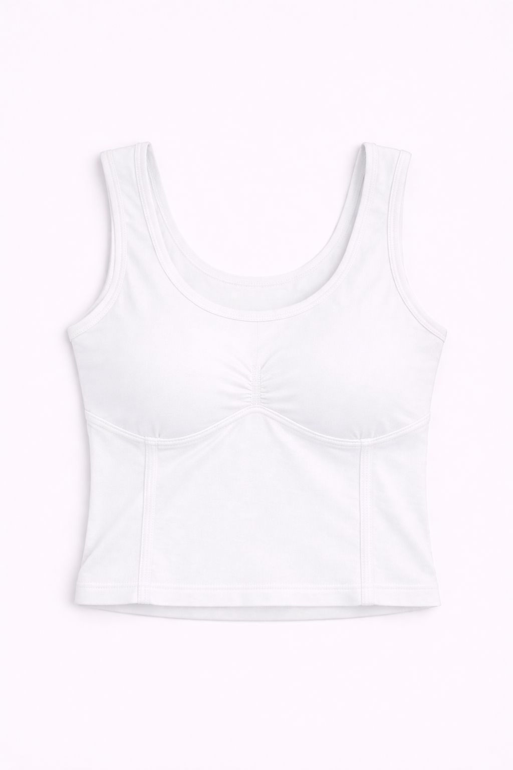 Top sculpt fit con frunce central