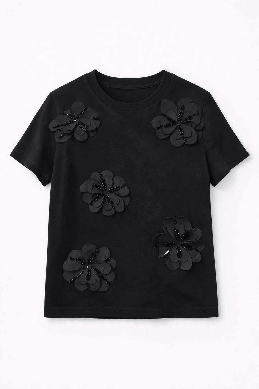 3D立体花卉T恤“极简优雅”