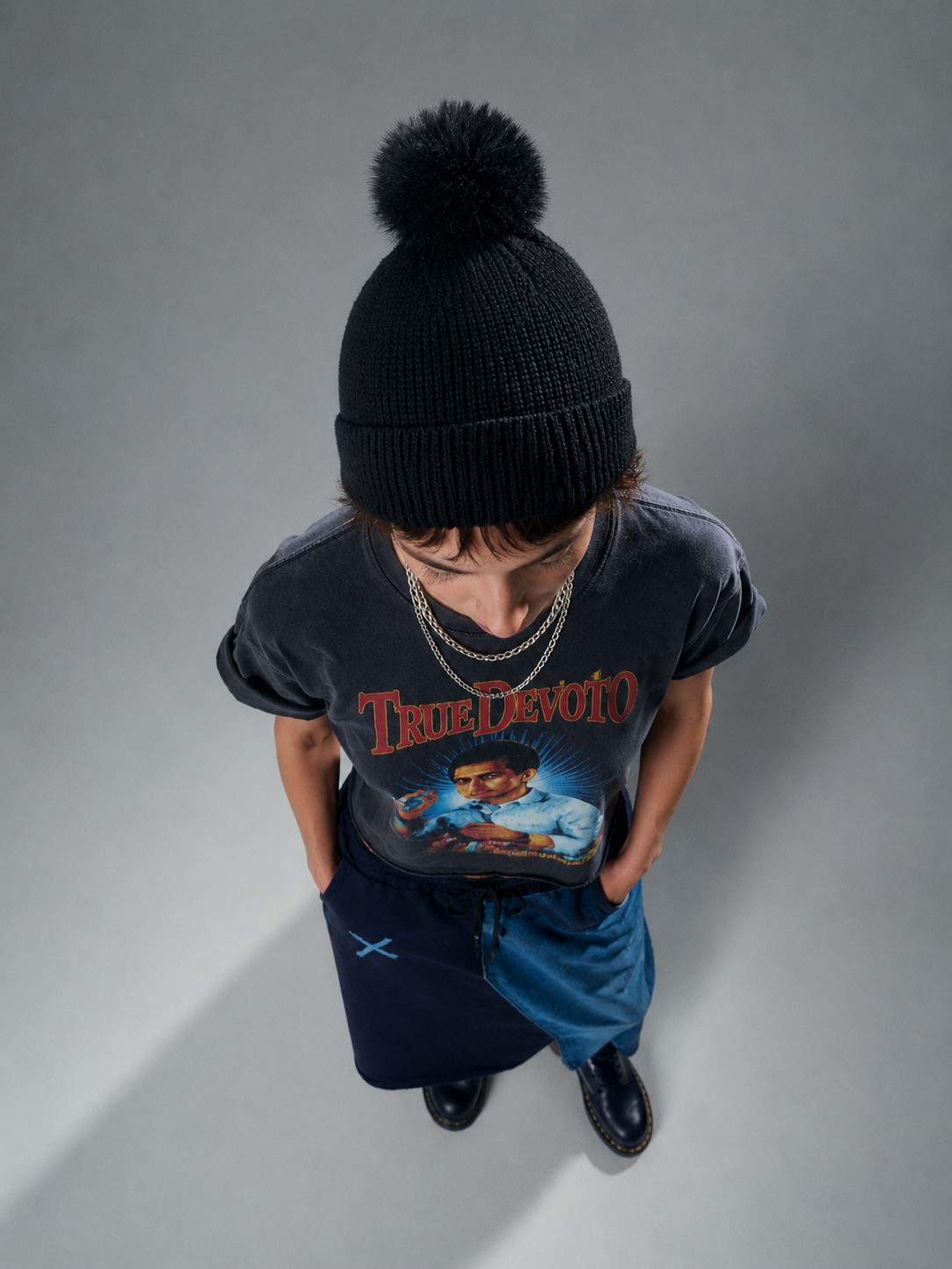 Gorro de Punto con Pompón