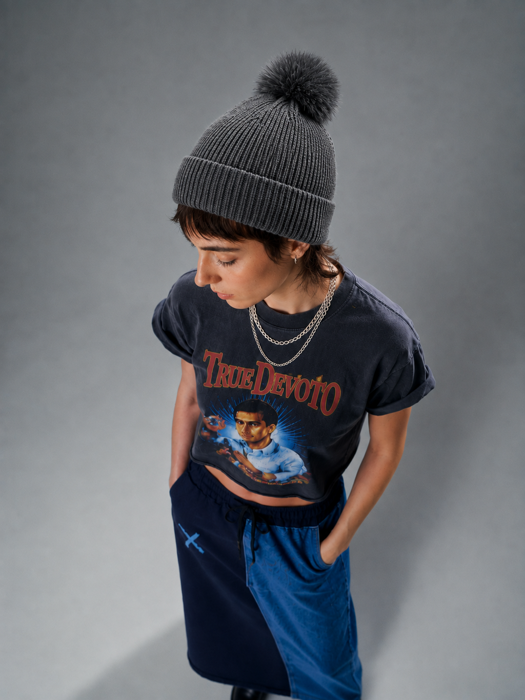 Gorro de Punto con Pompón