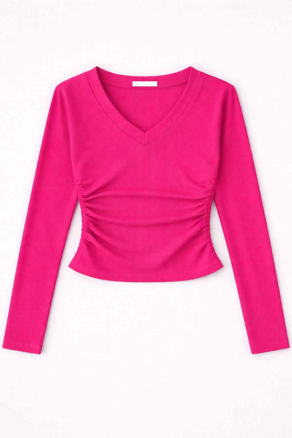 Sudadera Fruncida Escote Pico Soft Touch