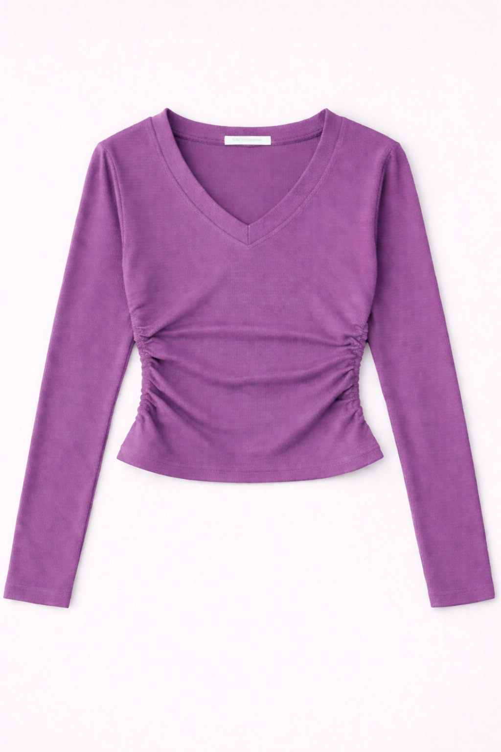 Sudadera Fruncida Escote Pico Soft Touch