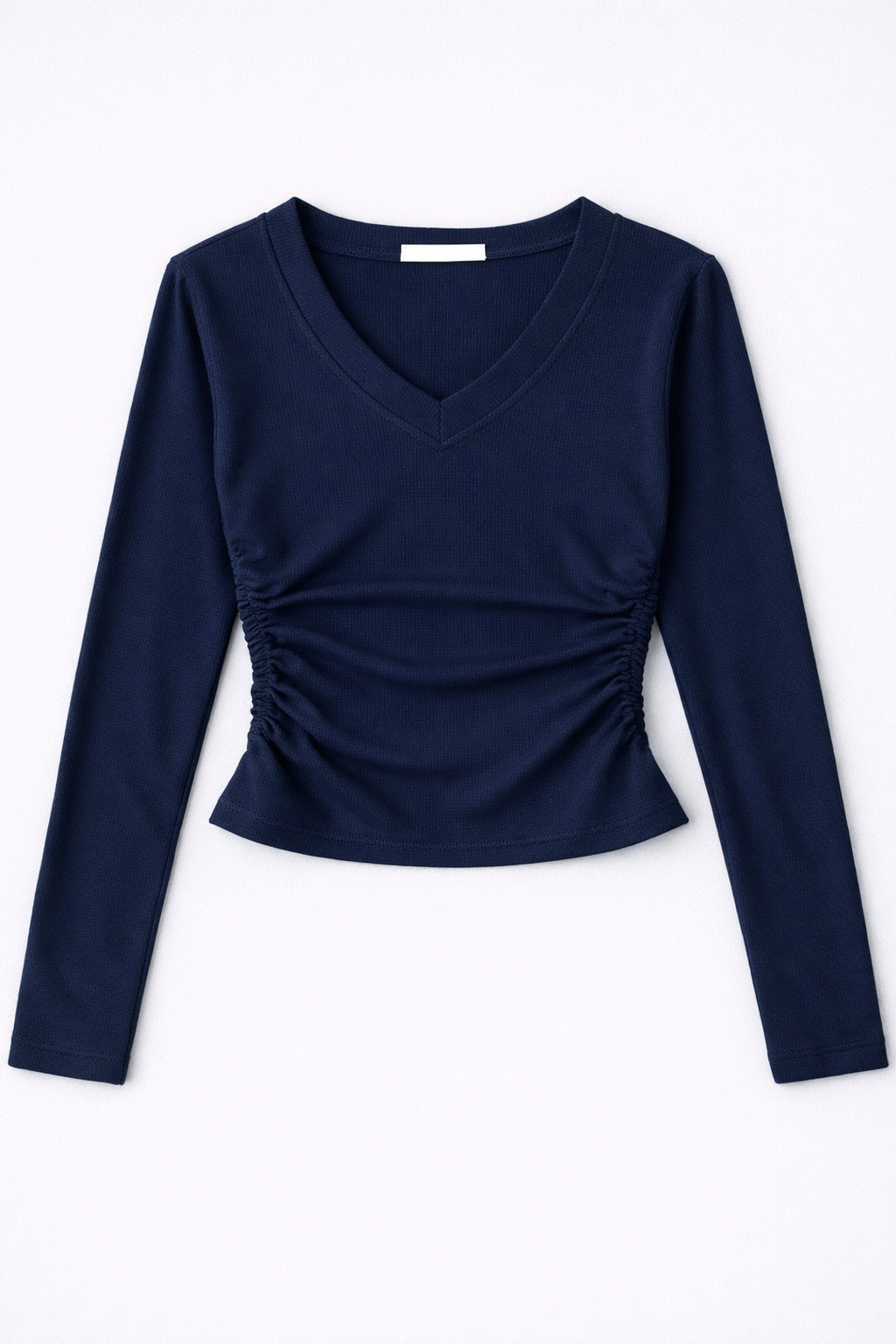 Sudadera Fruncida Escote Pico Soft Touch