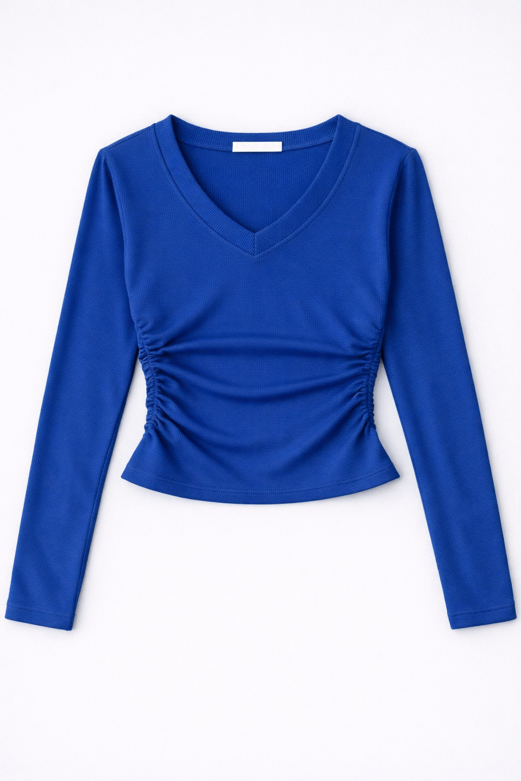 Sudadera Fruncida Escote Pico Soft Touch