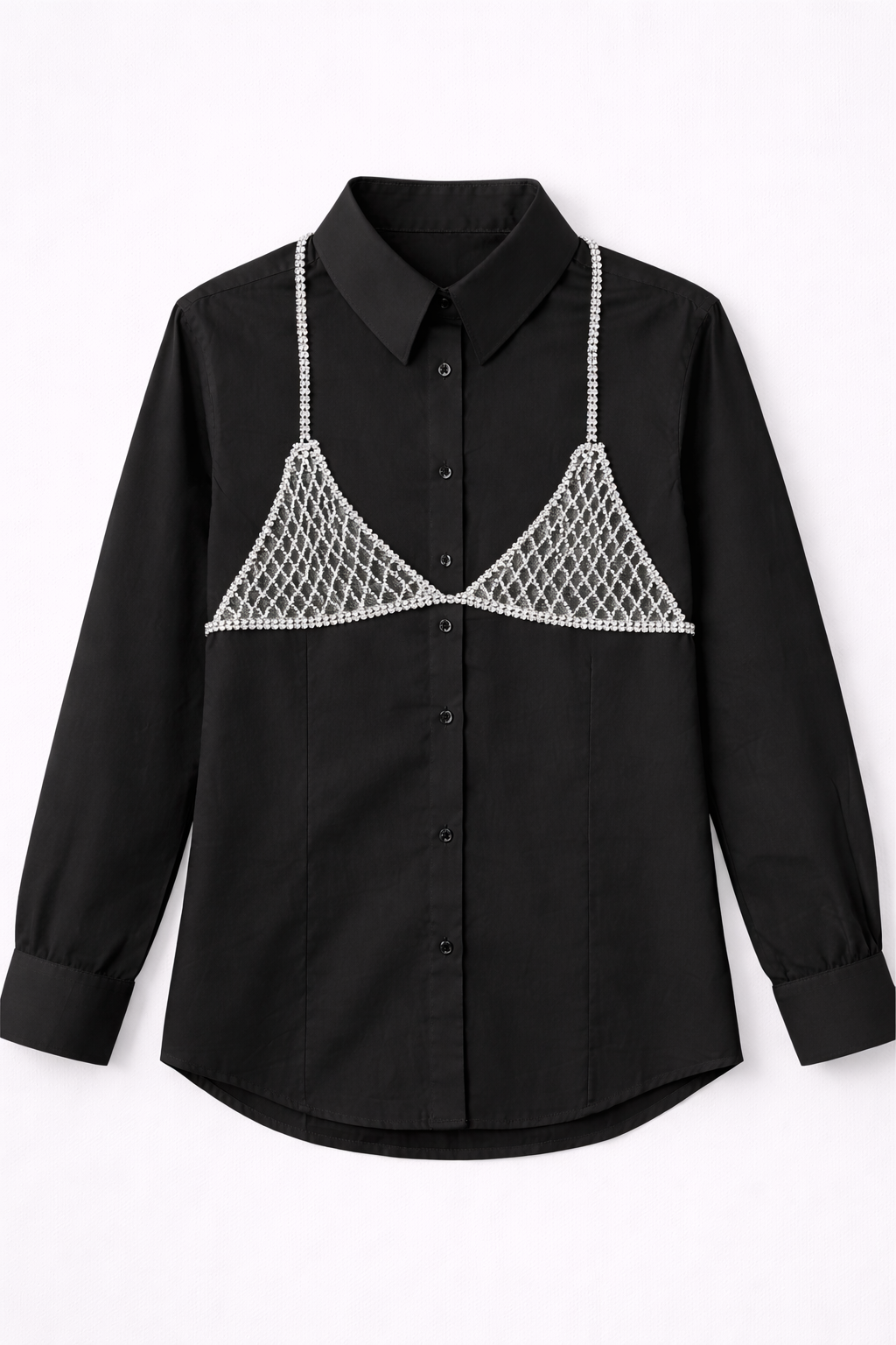 Camisa Atelier con top joya integrado