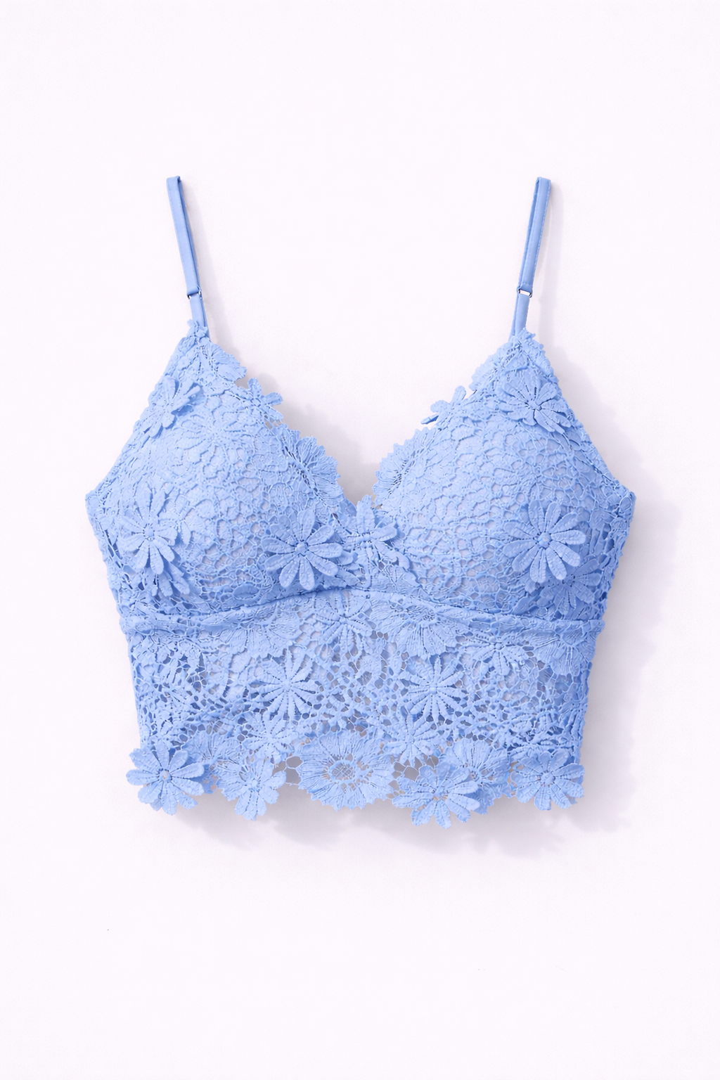 Top Lencero de encaje Floral solenne