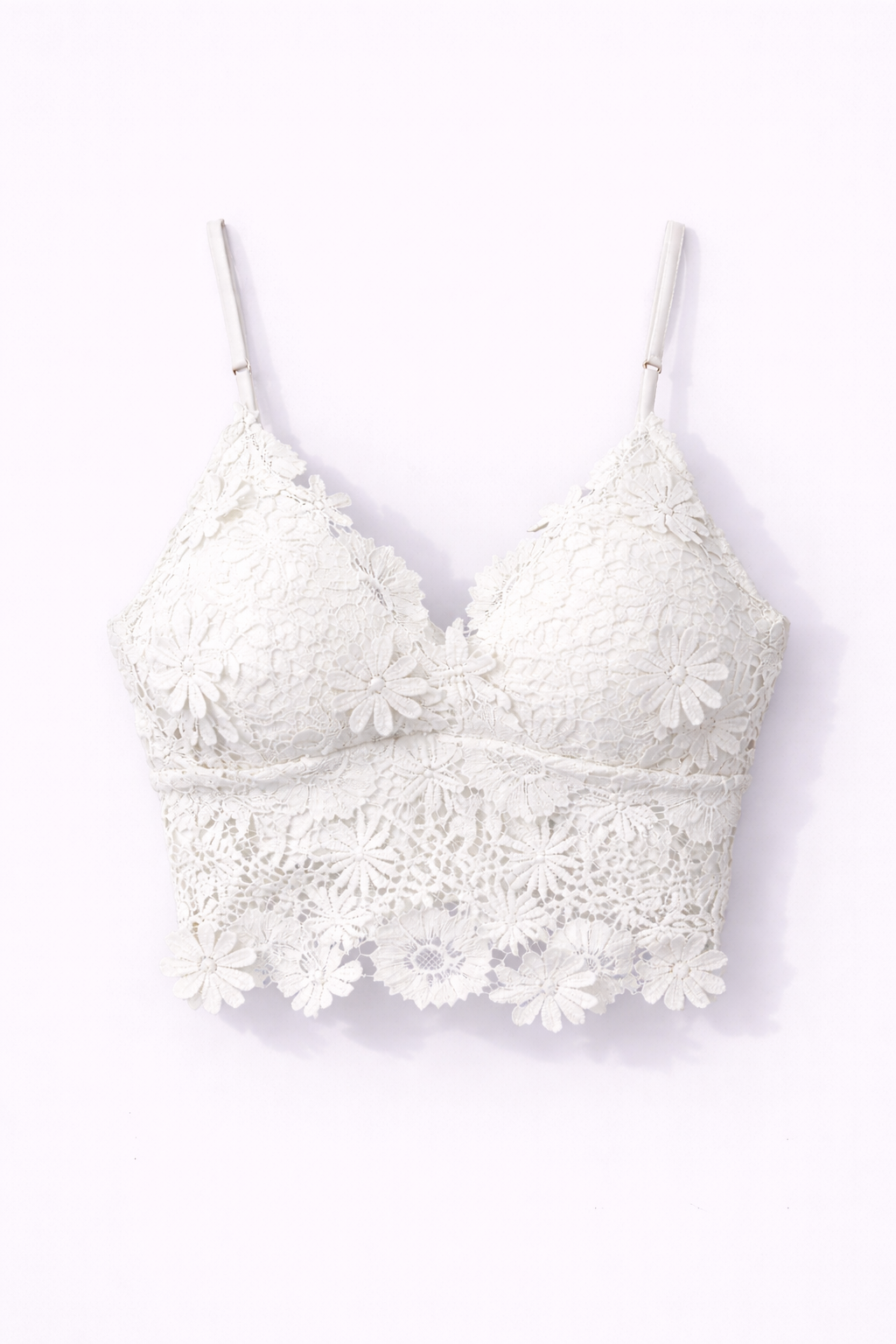 Top Lencero de encaje Floral solenne