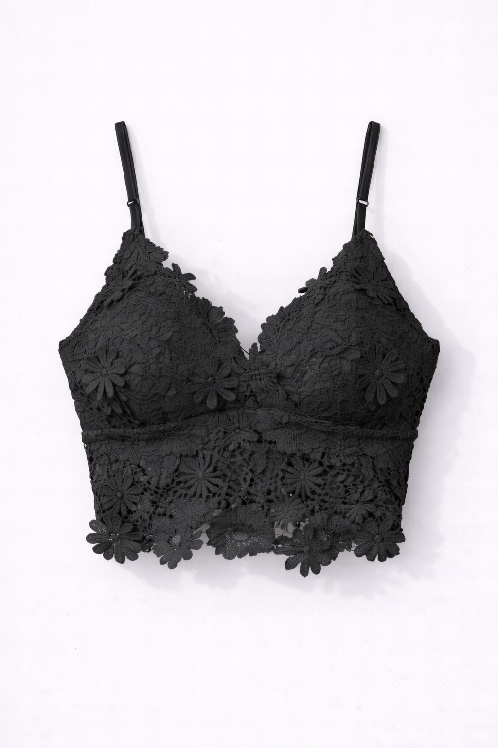 Top Lencero de encaje Floral solenne